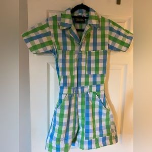 Big bud press gingham romper in XS